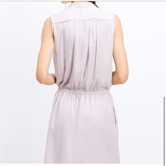 Vince Sleeveless Lavender Satin Dress with Pockets Women’s Size XS - Picture 7 of 9